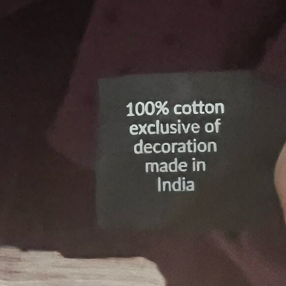 Lane Bryant Women's Top Size 20 Maroon/Burgundy Embroidered V-Neck 3/4 Sleeve - Picture 9 of 10